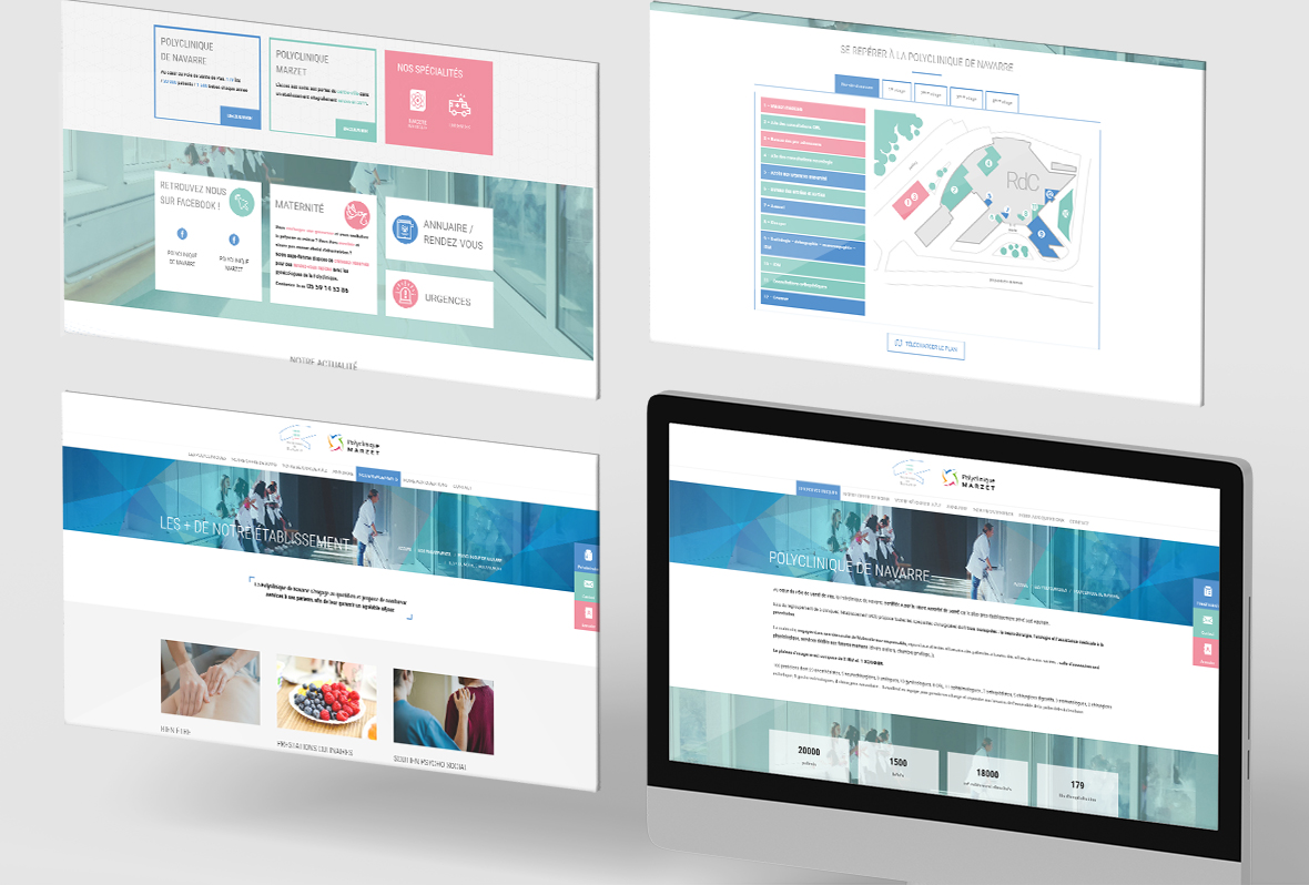 Site web - Polycliniques de Navarre et Marzet