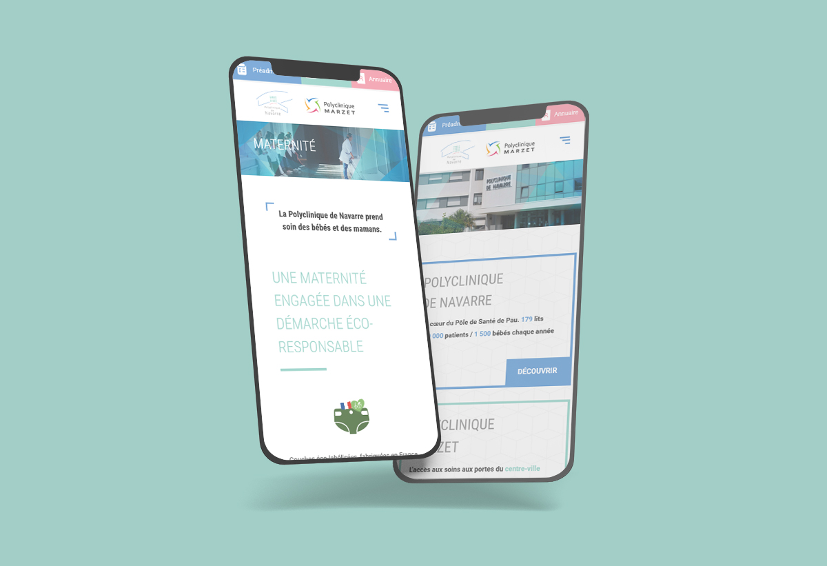 Site web - Polycliniques de Navarre et Marzet