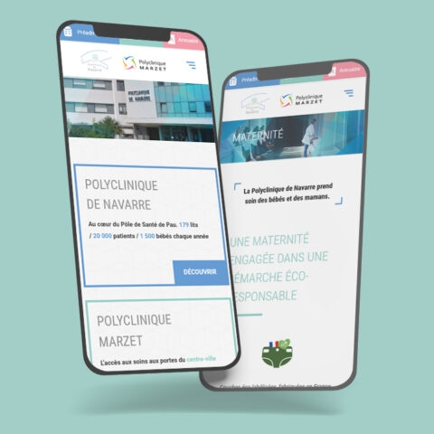 Site web - Polycliniques de Navarre et Marzet